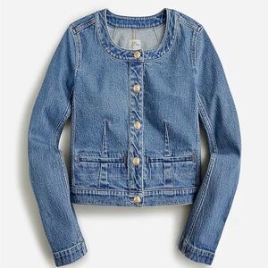 Jcrew Ladies Blue Jean Jacket ( size 6 )